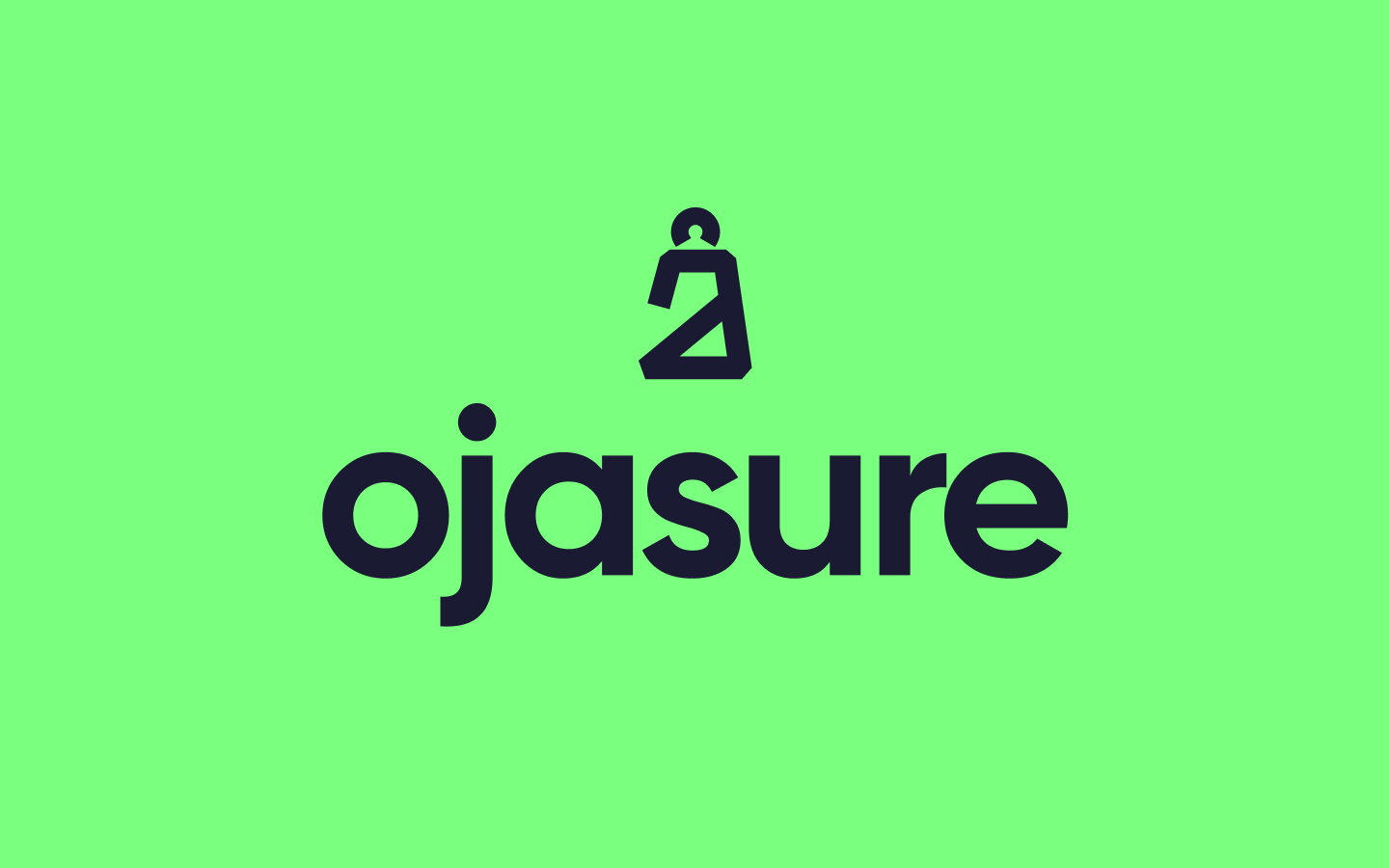 OjaSure wordmark and visual identity direction