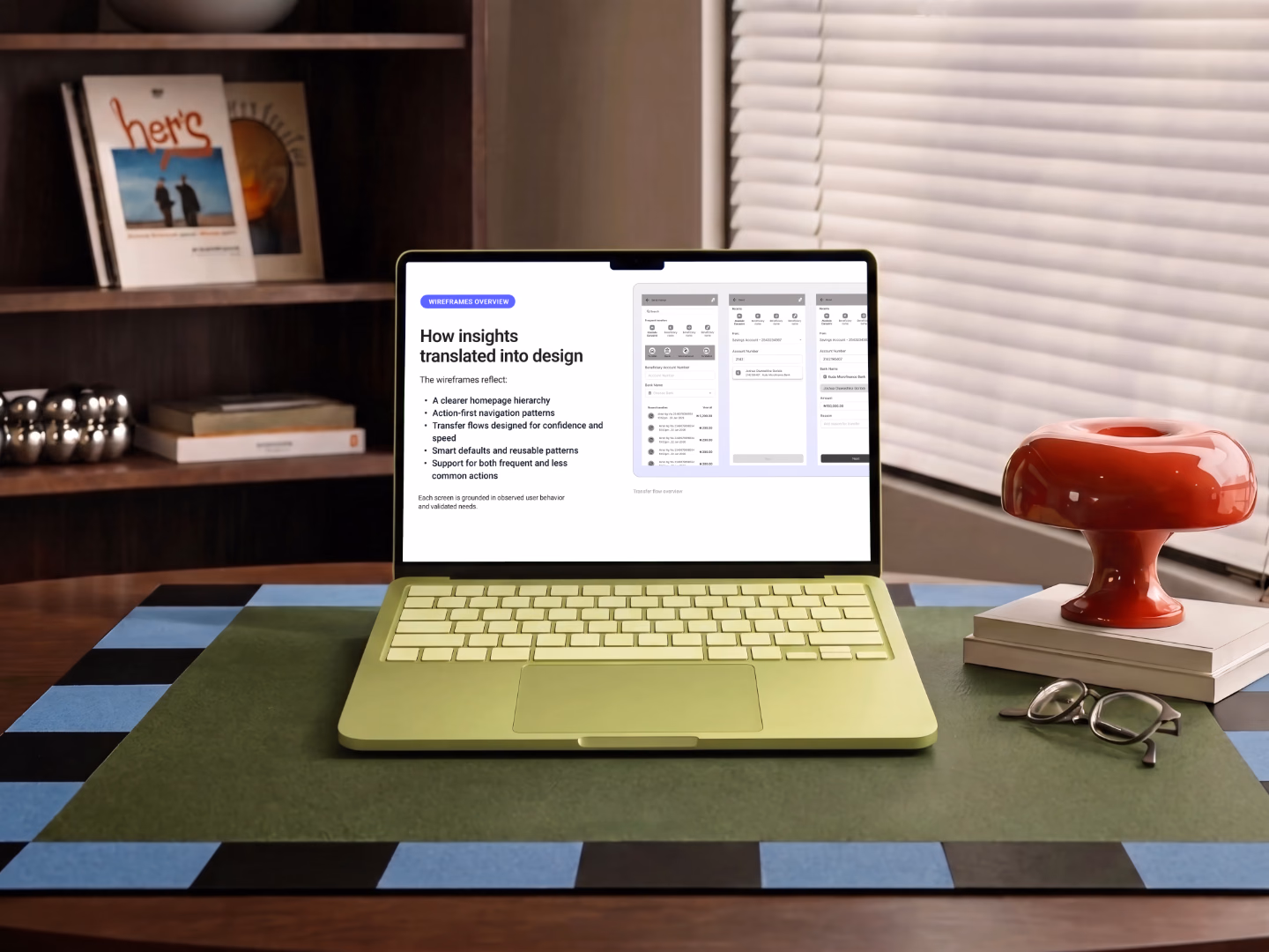 Research documentation displayed on a laptop